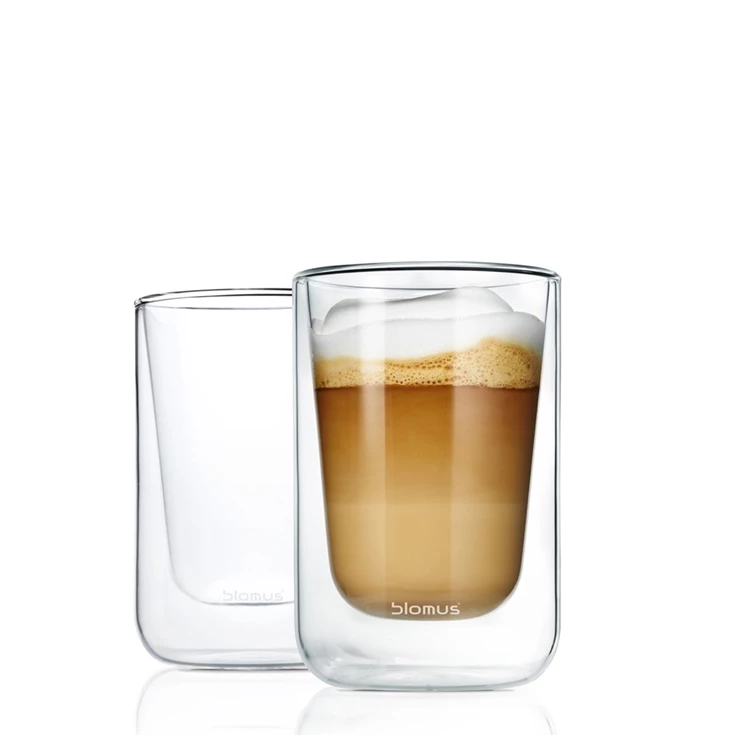Blomus dubbelwandige glazen set/2 cappuccino 250ml leef mooi