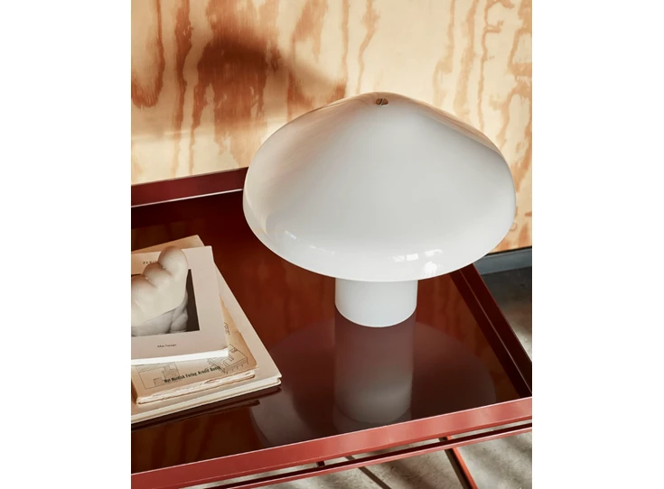 Pao Glass Table Lamp 350 white_Tray Table chocolate high gloss.jpg