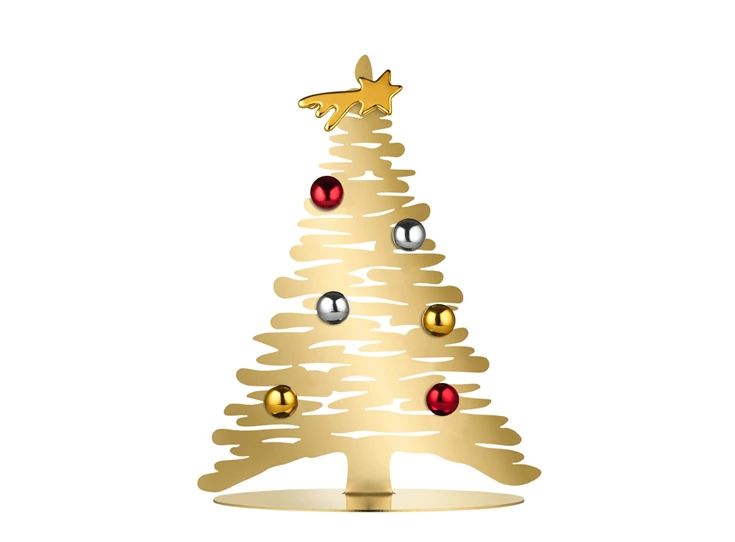 Alessi-Bark-kerstboom-goud-m-magneetballetjes-klein