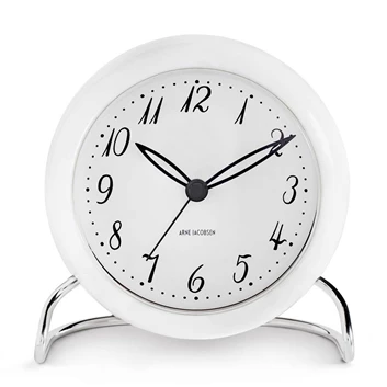 Arne-Jacobsen-table-clock-LK-white