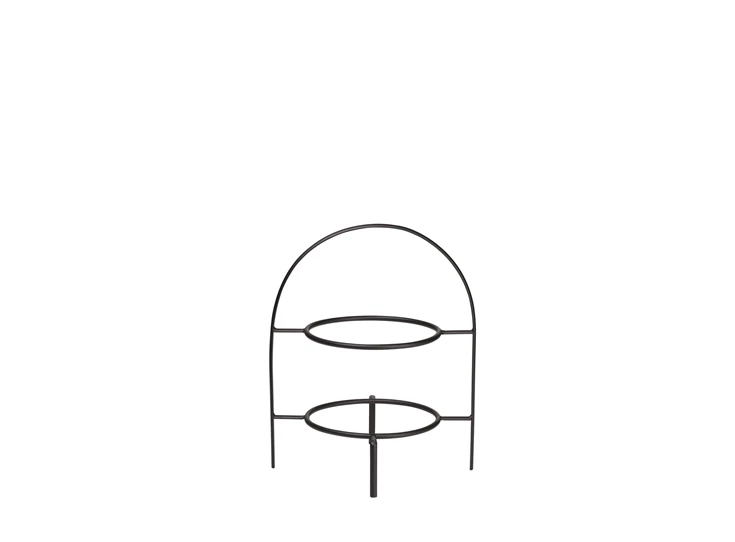 Asa-A-table-etagere-H28cm-voor-borden-D21cm-zwarte-lijn