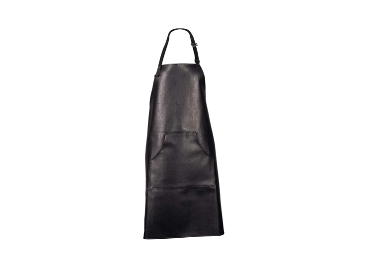 Asa-Vegan-leather-keukenschort-90x82cm-zwart