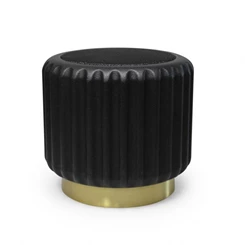 Atelier-Pierre-Dentelles-speaker-D135cm-H125cm-zwart-basis-goud
