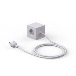 Avolt-stekkerdoos-2-USB-poort-magneet-gotland-gray