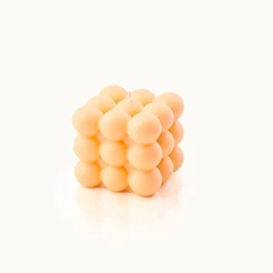 by-Vivi-Bubble-kaars-6x6cm-peach