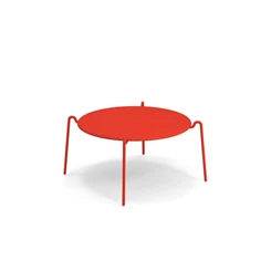 Emu-Rio-R50-lage-tafel-diameter-80cm-scarlet-red