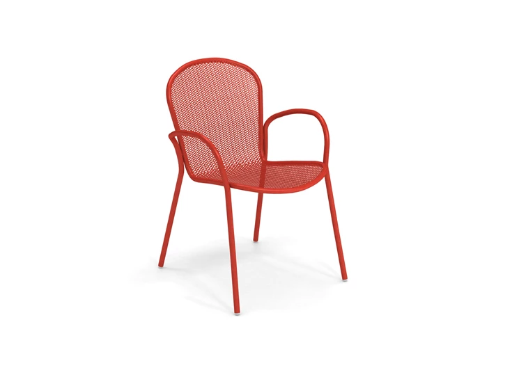 Emu-Ronda-XS-stoel-met-armleuning-scarlet-red