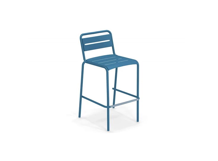 Emu-Star-hoge-stoel-zithoogte-75cm-blauw