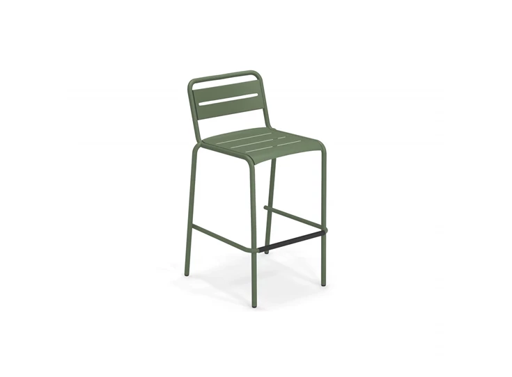 Emu-Star-hoge-stoel-zithoogte-75cm-military-green