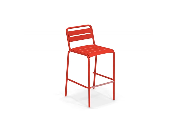 Emu-Star-hoge-stoel-zithoogte-75cm-scarlet-red