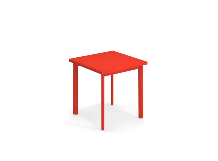 Emu-Star-tafel-70x70cm-scarlet-red