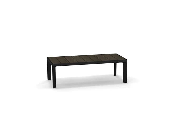 Emu-Tami-lage-tafel-132x57cm-H42cm-zwart-frame-bamboo