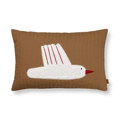 Ferm-Living-Bird-quilted-cushion-40x60cm-sugar-kelp