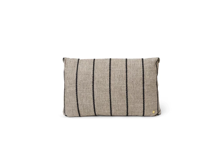 Ferm-Living-Clean-Cushion-kussen-40x60cm-pasadena-sand-zwart