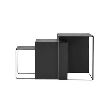 Ferm-Living-Cluster-Tables-set-of-3-Black