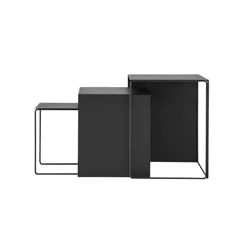 Ferm-Living-Cluster-Tables-set-of-3-Black