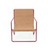 Ferm-Living-Desert-lounge-chair-frame-poppy-red-stof-sand