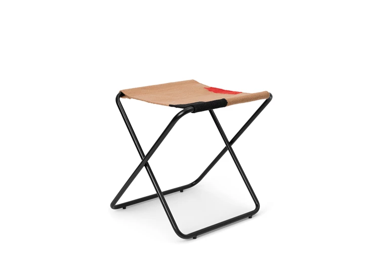 Ferm-Living-Desert-stoel-frame-zwart-stof-block