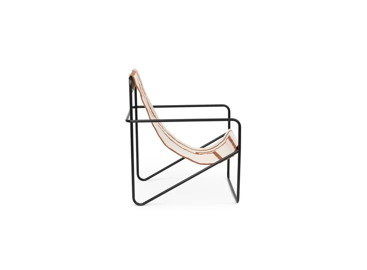 Ferm-Living-Desert-stoel-frame-zwart-stof-shape