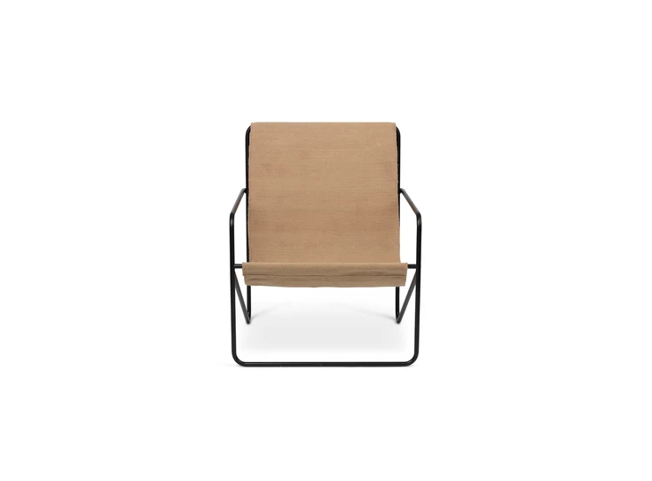 Ferm-Living-Desert-stoel-frame-zwart-stof-solid