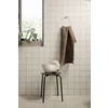 Ferm-Living-Herman-stool-H45cm-D355x305cm-frame-zwart-zitting-warm-grey