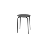 Ferm-Living-Herman-stool-H45cm-D355x305cm-frame-zwart-zitting-zwart