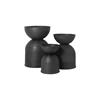 Ferm-Living-Hourglass-Pot-Medium-BlackD-Grey