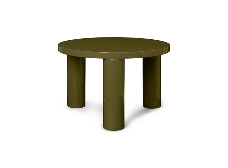 Ferm-Living-Post-coffee-table-bijzettafel-D65cm-H414cm-olive
