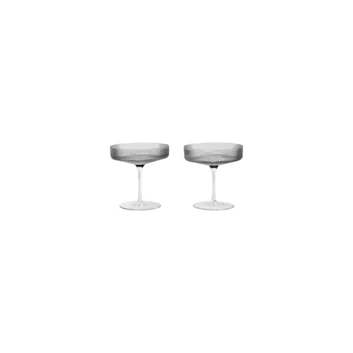 Ferm-Living-Ripple-Champagne-Saucers-Set-of-2-Sm