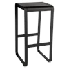 Fermob-Bellevie-hoge-stoel-zithoogte-75cm-reglisse-zwart