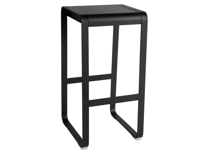 Fermob-Bellevie-hoge-stoel-zithoogte-75cm-reglisse-zwart
