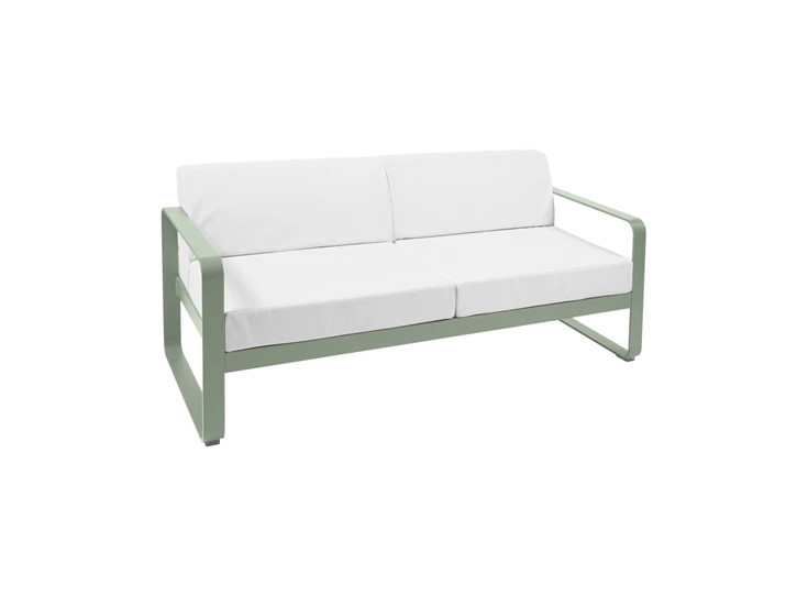 Fermob-Bellevie-sofa-2-zit-160x75x71cm-cactus-stof-blanc-grise
