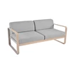 Fermob-Bellevie-sofa-2-zit-160x75x71cm-muscade-stof-gris-flanelle