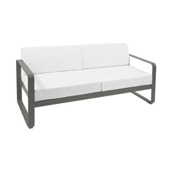 Fermob-Bellevie-sofa-2-zit-160x75x71cm-romarin-stof-blanc-grise