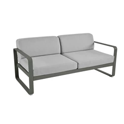 Fermob-Bellevie-sofa-2-zit-160x75x71cm-romarin-stof-gris-flanelle