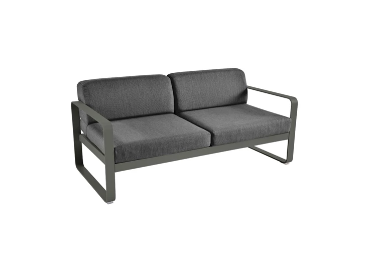 Fermob-Bellevie-sofa-2-zit-160x75x71cm-romarin-stof-gris-graphite