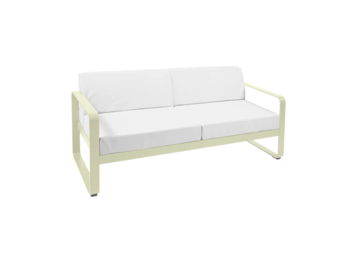 Fermob-Bellevie-sofa-2-zit-160x75x71cm-vert-tilleul-stof-blanc-grise