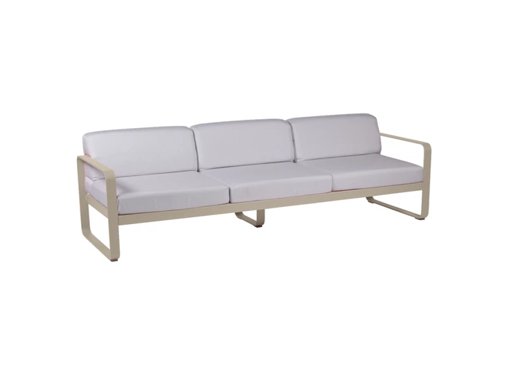 Fermob-Bellevie-sofa-35-zit-235x75x71cm-muscade-stof-blanc-grise