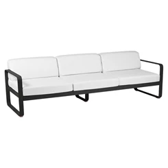 Fermob-Bellevie-sofa-35-zit-235x75x71cm-reglisse-zwart-stof-blanc-grise