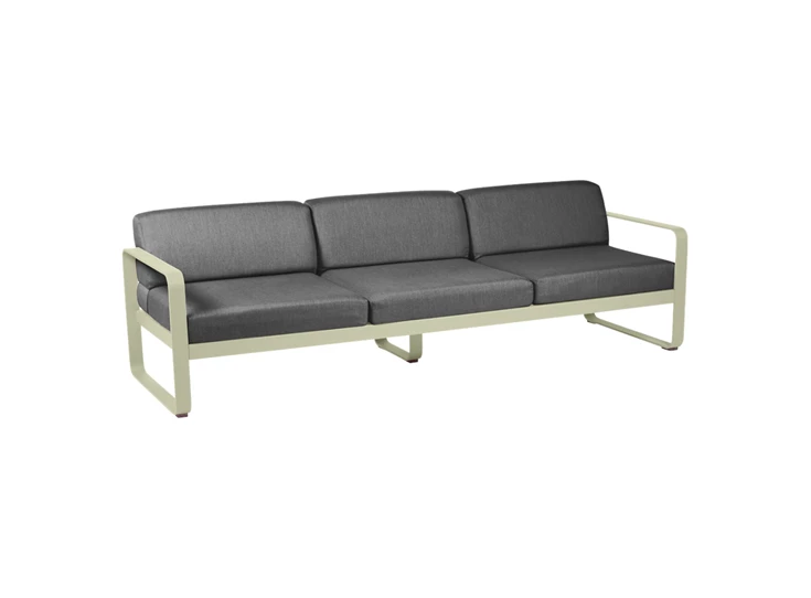Fermob-Bellevie-sofa-35-zit-235x75x71cm-vert-tilleul-stof-gris-graphite