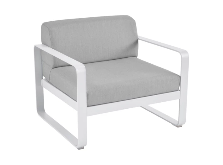 Fermob-Bellevie-sofa-eenzit-85x75x71cm-blanc-coton-wit-stof-gris-flanelle