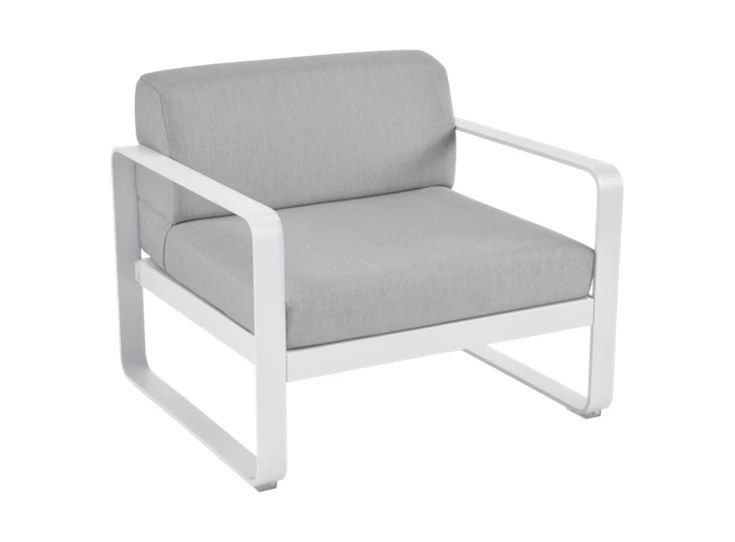 Fermob-Bellevie-sofa-eenzit-85x75x71cm-blanc-coton-wit-stof-gris-flanelle