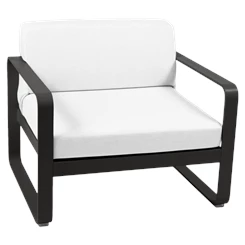 Fermob-Bellevie-sofa-eenzit-85x75x71cm-reglisse-zwart-stof-blanc-grise