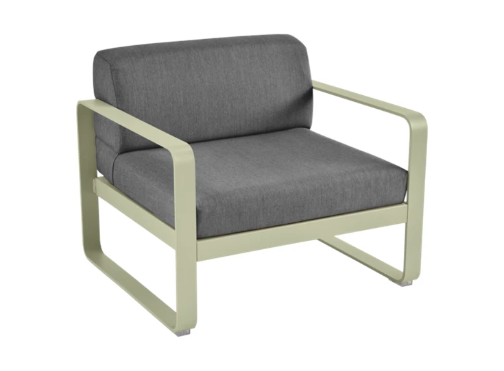 Fermob-Bellevie-sofa-eenzit-85x75x71cm-vert-tilleul-stof-gris-graphite