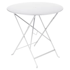 Fermob-Bistro-table-D77cm-blanc-coton