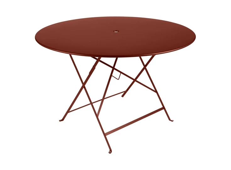 Fermob-Bistro-tafel-D117cm-ocre-rouge