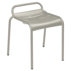 Fermob-Luxembourg-stoel-zonder-rugleuning-gris-argile