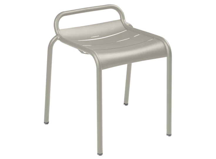 Fermob-Luxembourg-stoel-zonder-rugleuning-gris-argile