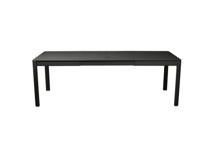 Fermob-Ribambelle-tafel-met-2-verlengstukken-149234-x-100cm-reglisse-zwart