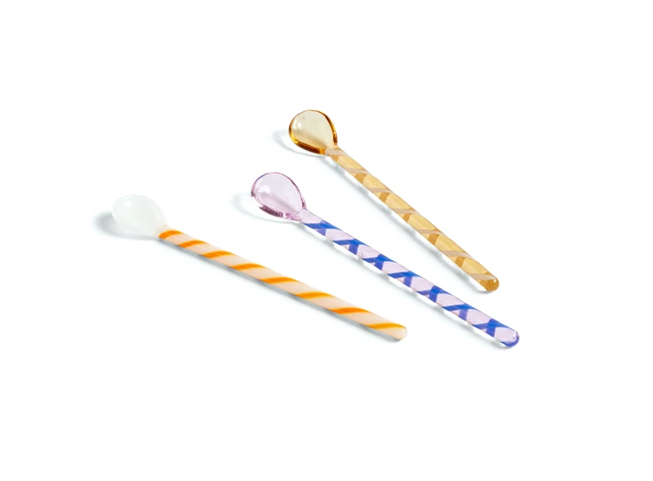 Hay-Glass-Spoons-lepel-L12cm-set-van-3-amber-lichtroze-wit